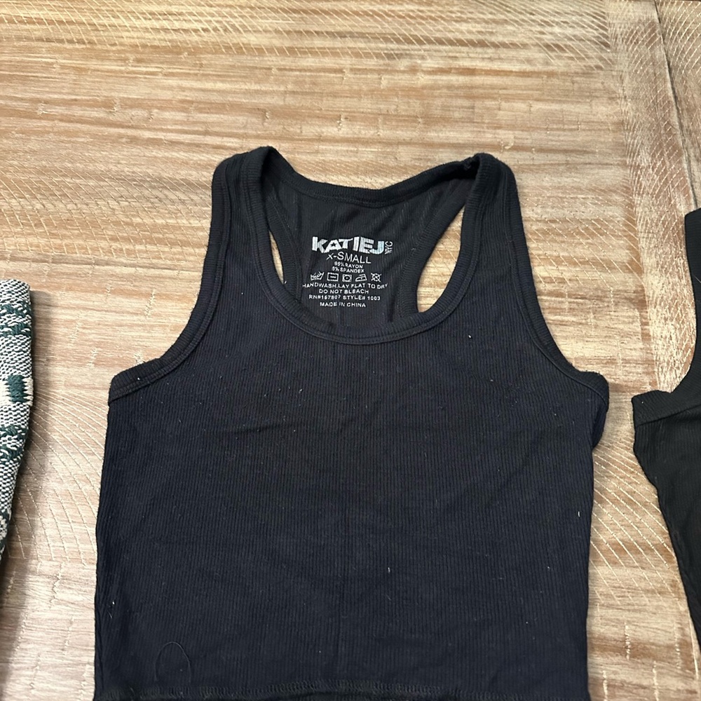 Katie J Black Tank XS